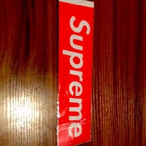 Supreme sticker fabric